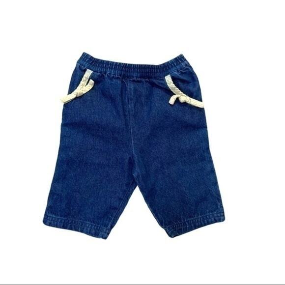 Dark Wash Denim Bermuda Shorts Size 12 Months - Picture 6 of 6